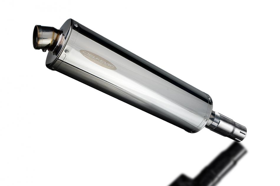 KYMCO XCITING 400i 2014-2017 Echappement Silencieux 450mm Ovale Inox