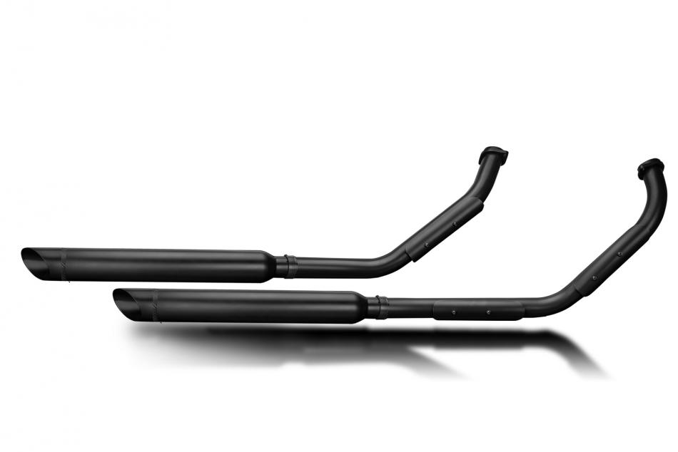 SUZUKI VL800 INTRUDER 01-16 Echappement Complet 550 CUSTOM SLASHCUT CeramiquNoir