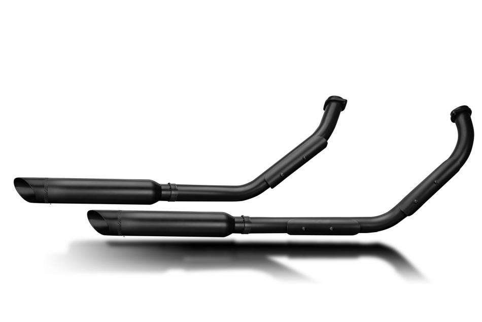 SUZUKI VL800 INTRUDER 01-16 Echappement Complet Custom 410 SlashCut CeramiquNoir