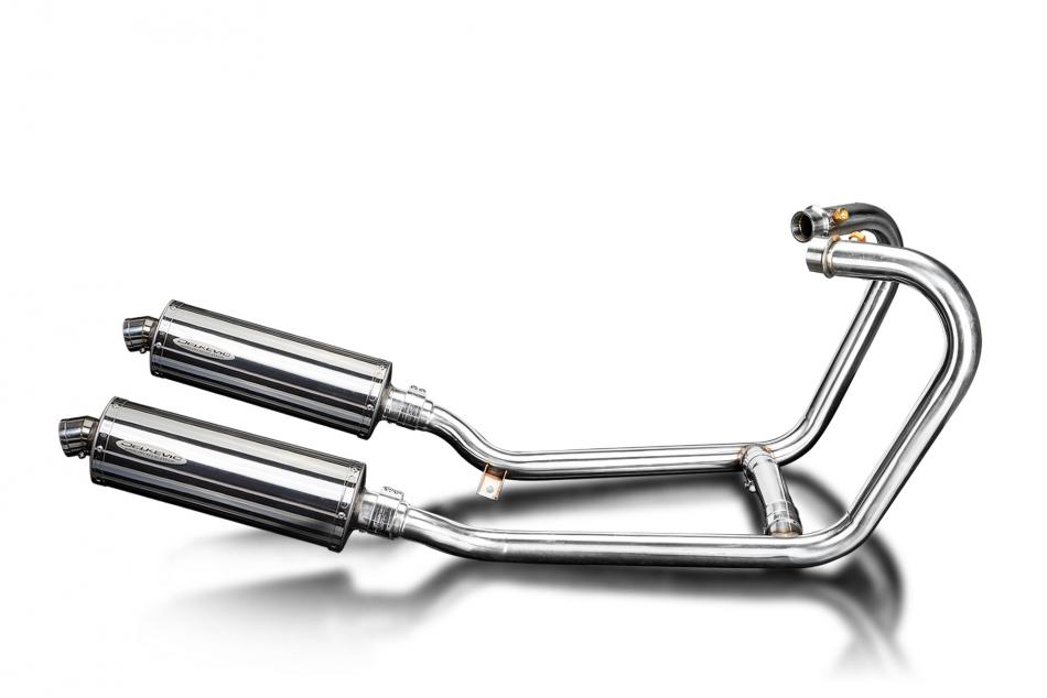 Triumph Thruxton 1200 R/RS 2016-2024 Echappement 2-2 Silencieux 350mm Ovale Inox