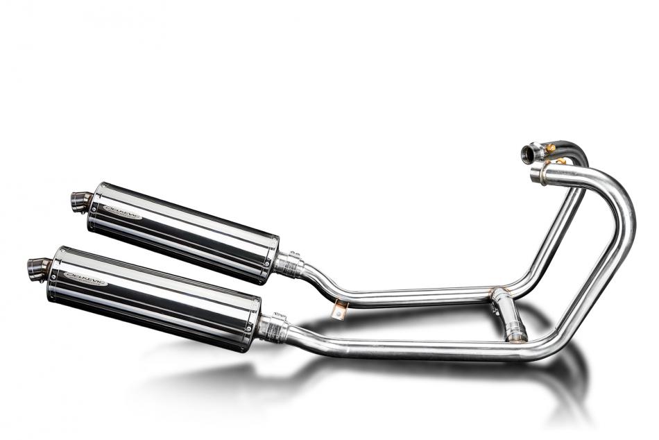 Triumph Thruxton 1200 R/RS 2016-2024 Echappement 2-2 Silencieux 450mm Ovale Inox