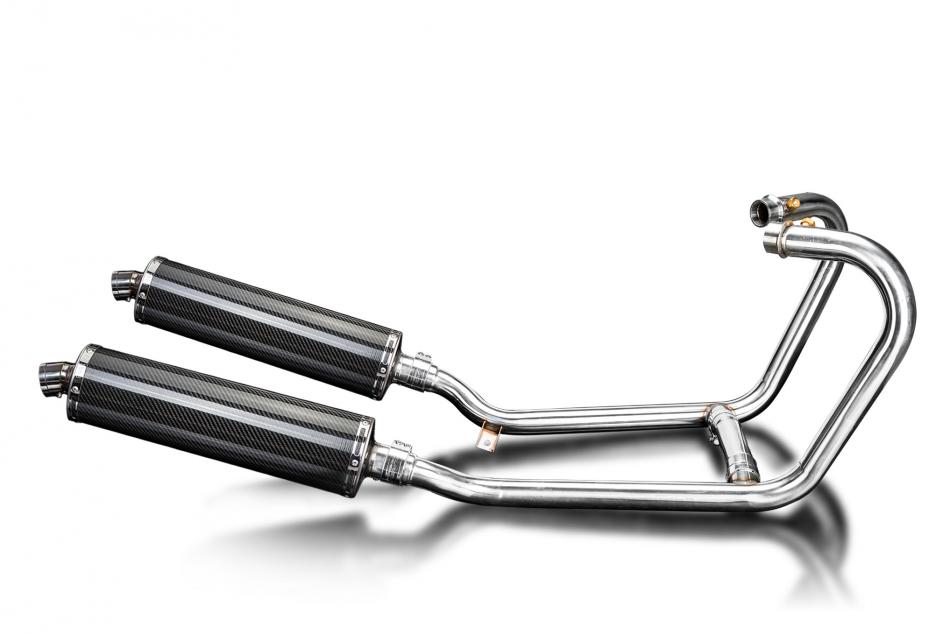 Triumph Thruxton 1200 R/RS 16-24 Echappement 2-2 Silencieux 450mm Ovale Carbone