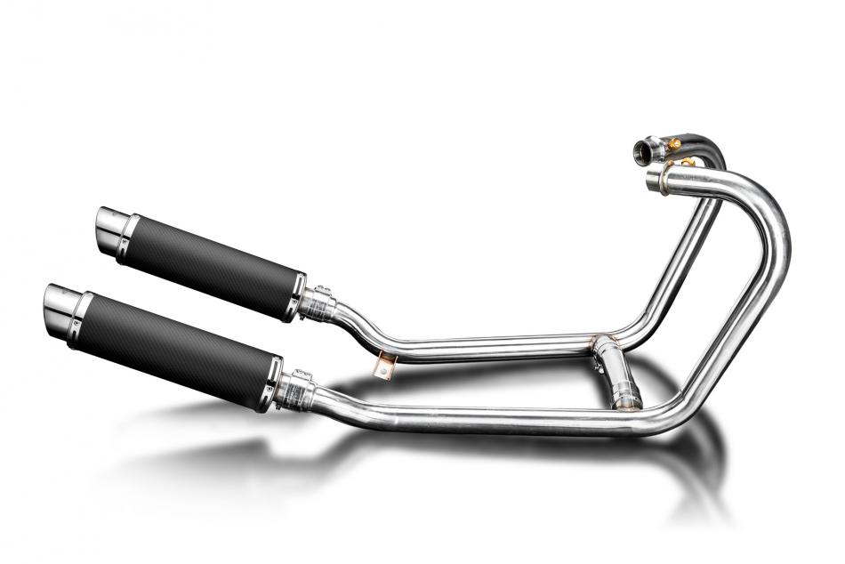 Triumph Thruxton 1200 R/RS 2016-24 Echappement 2-2 Silencieux 350mm Rond Carbone