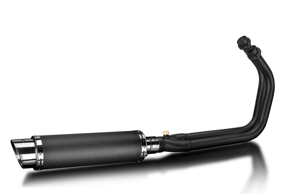 Kawasaki Vulcan S 650 15-21 Echappement Pot 2-1 350mm Rond Carbone Ceramique