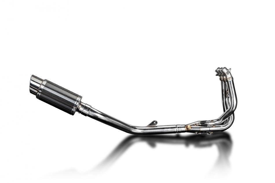 TRIUMPH DAYTONA 675 675R 06-12 SILENCIEUX ROND CARBONE 200mm 3-1 ECHAPPEMENT