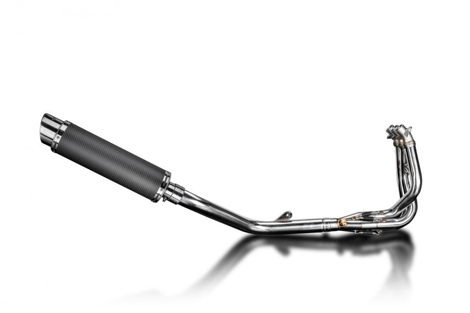 TRIUMPH DAYTONA 675 675R 09-12 ROND 350mm CARBONE SILENCIEUX 3-1 ECHAPPEMENT