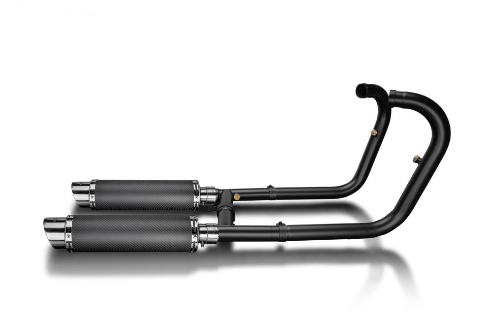 Kawasaki W650 W800 99-23 Echappement 2-2 Silencieux 350mm Rond Carbone Ceramique