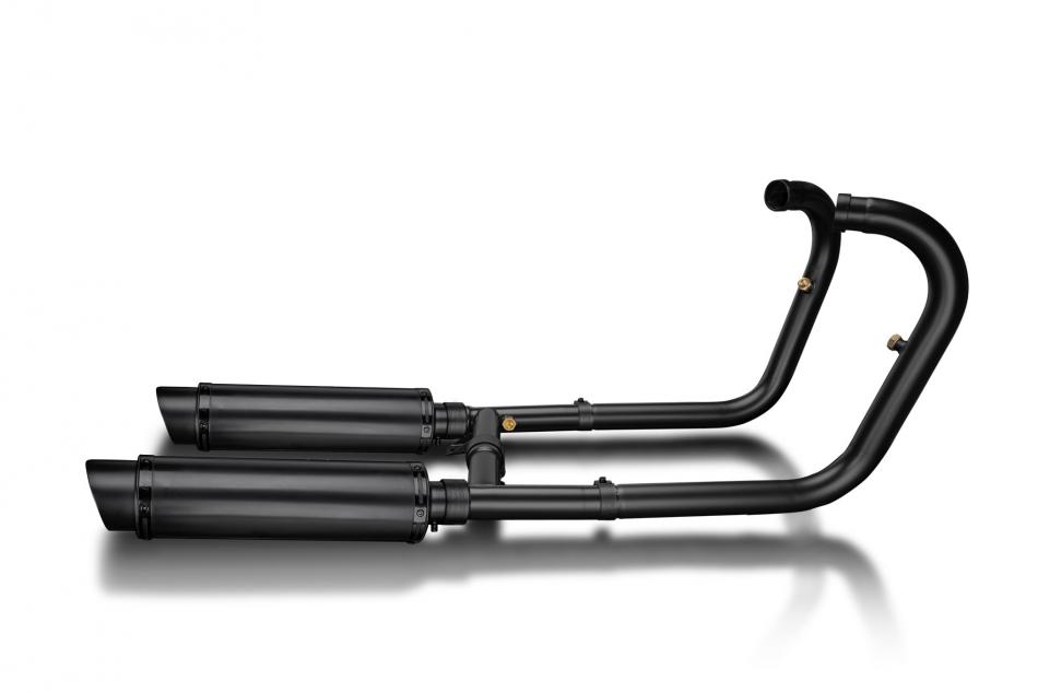 Kawasaki W650 W800 99-23 Echappement 2-2 Silencieux 350mm Rond Inox Ceramique