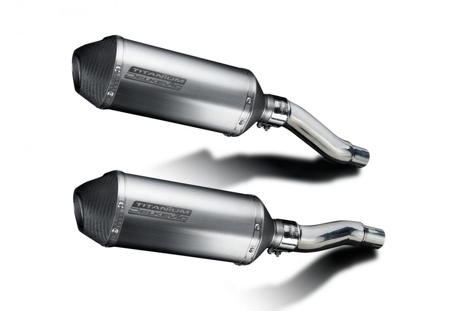 Kawasaki GPZ500S 1987-2007 Echappement KIT-Silencieux 260mm X-Ovale Titane