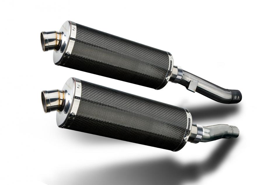 KAWASAKI ZZR400 ZZR600 1990-2009 Echappement Silencieux 350mm Ovale Carbone