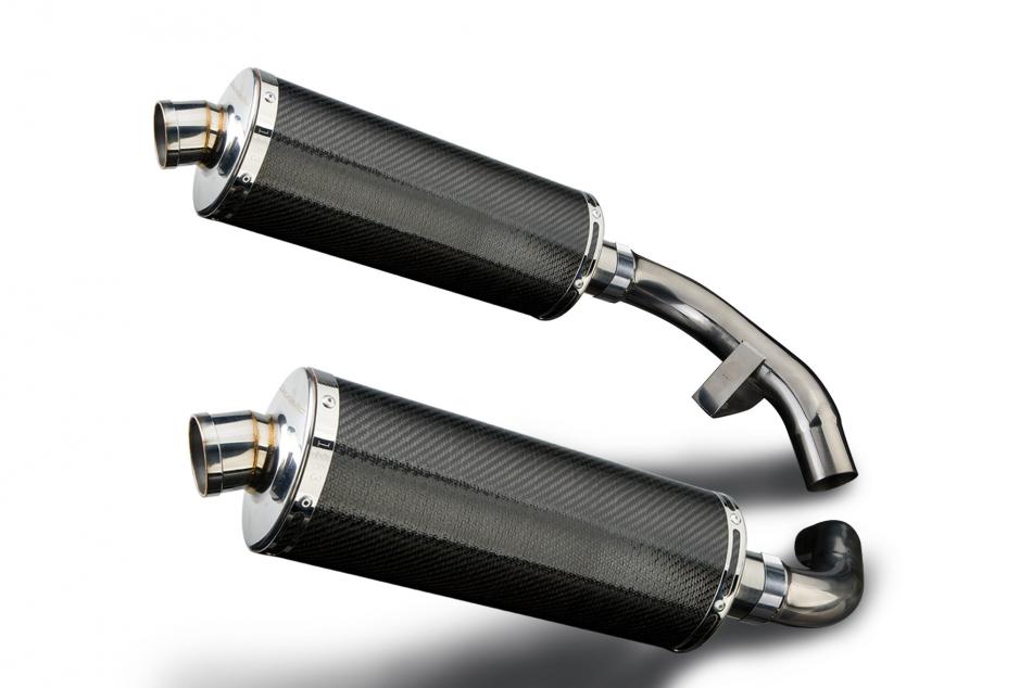 HONDA ST1100 PAN EUROPEAN 1989-2002 Echappement KIT-Silencieux 350 Ovale Carbone