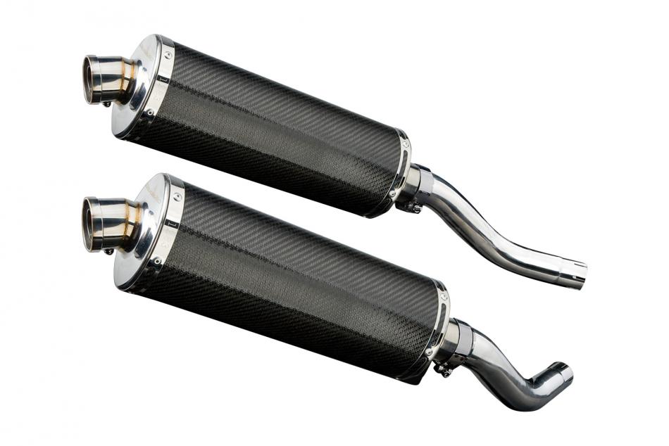 KAWASAKI Z1000 2003-2006 Echappement Silencieux 350mm Ovale Carbone