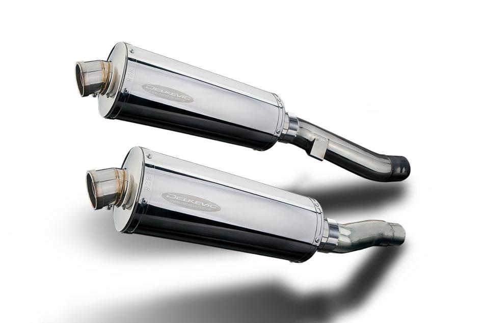 KAWASAKI ZZR400 ZZR600 1990-2009 Echappement Silencieux 350mm Ovale Inox