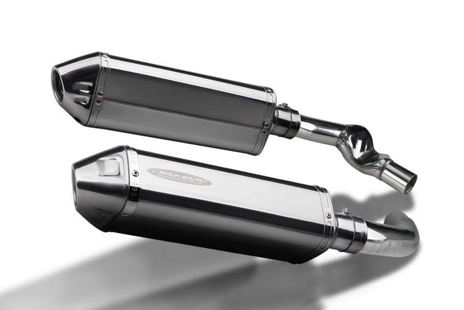 HONDA CBR1000F 1987-1999 Echappement Silencieux 2x 320mm Tri-Ovale Inox