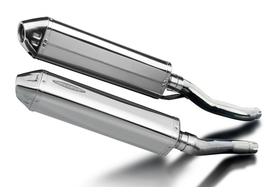 Yamaha XJ600N XJ600S Diversion 92-04 KIT-Silencieux 420mm Tri-Ovale Inox