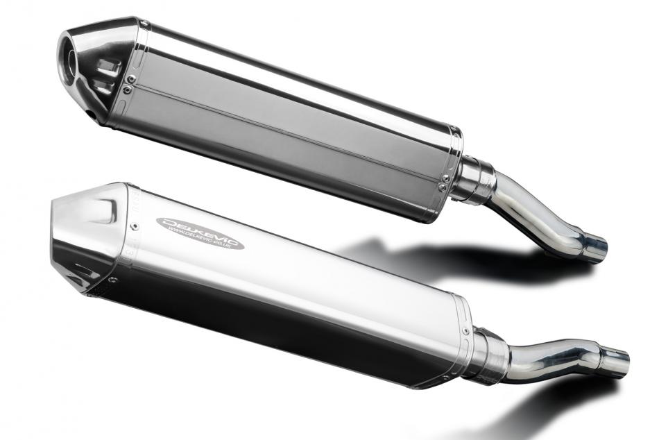 Kawasaki GPZ500S 1987-2007 Echappement KIT-Silencieux 420mm Tri-Ovale Inox