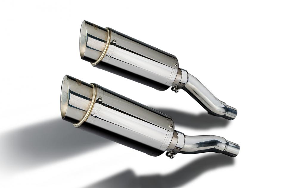 KAWASAKI GPZ500S GPZ400S 1987-2007 Echappement Silencieux 200mm Rond Inox PISTE