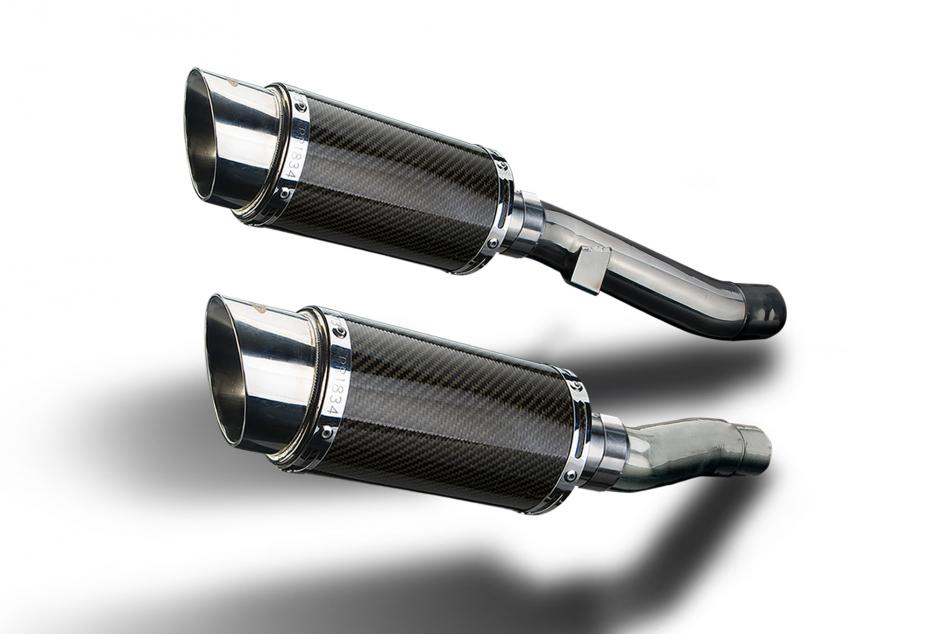 KAWASAKI ZZR600 ZZR400 1990-09 Echappement Silencieux 200mm Rond Carbone PISTE