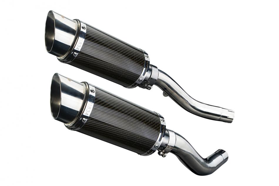 KAWASAKI Z1000 2003-2006 Echappement Silencieux 200mm Rond Carbone PISTE