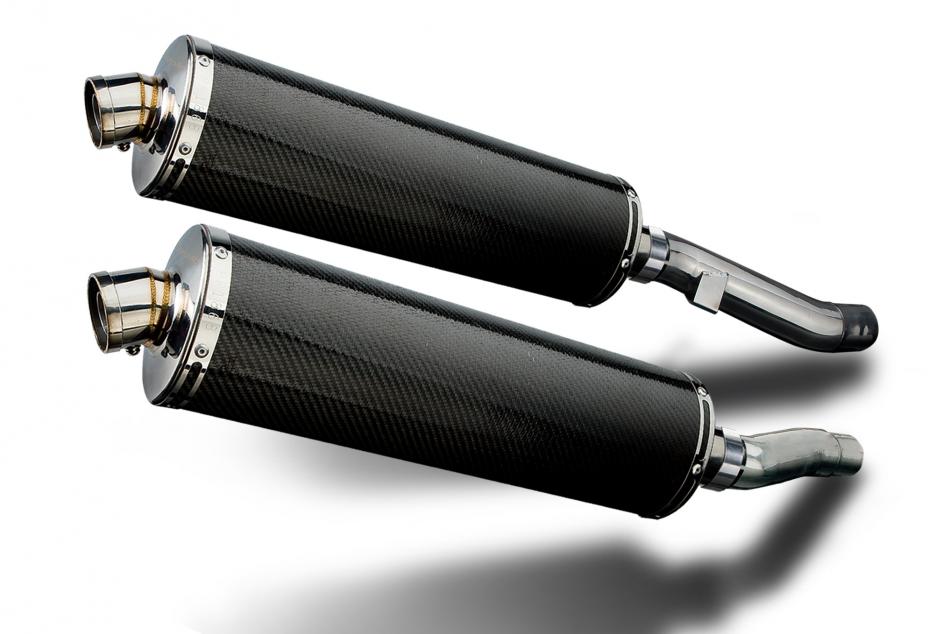 KAWASAKI ZZR400 ZZR600 1990-2009 Echappement Silencieux 450mm Ovale Carbone