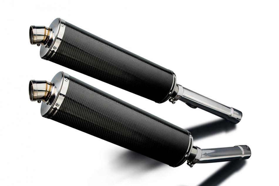 HONDA CBR1100XX BLACKBIRD 96-09 Echappement Silencieux 450mm Ovale Carbone