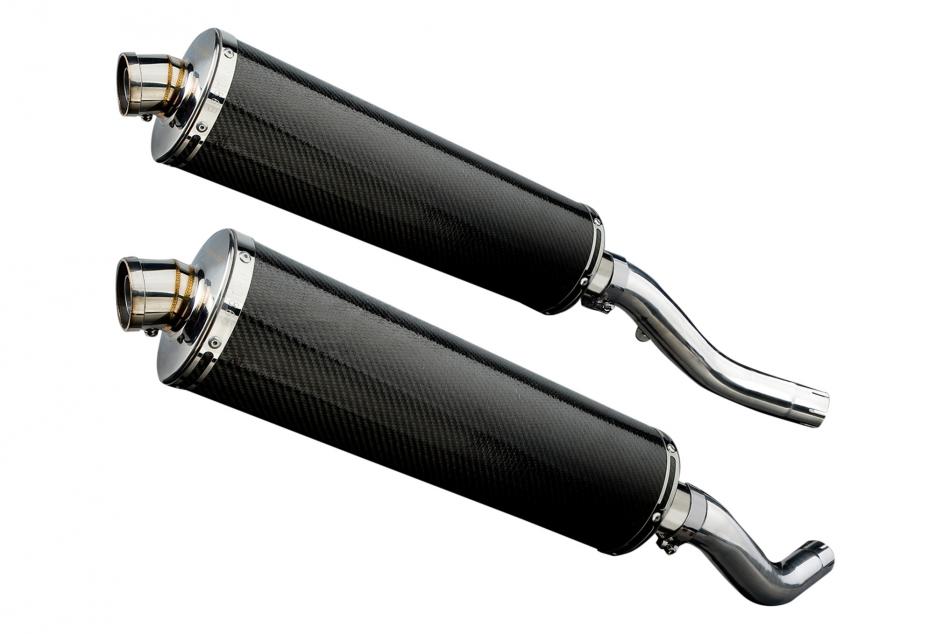 KAWASAKI Z1000 2003-2006 Echappement Silencieux 450mm Ovale Carbone