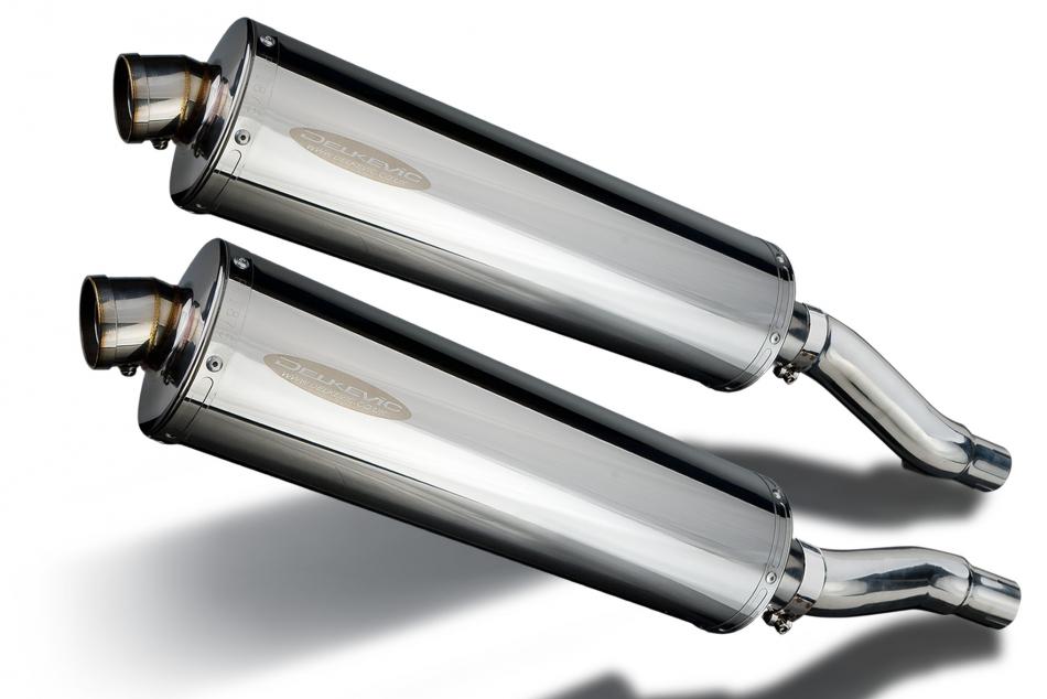 KAWASAKI GPZ500S GPZ400S 1987-2007 Echappement Silencieux 450mm Ovale Inox