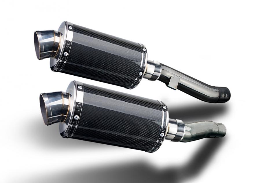 KAWASAKI ZZR600 ZZR400 1990-2009 Echappement Silencieux 225 Ovale Carbone PISTE