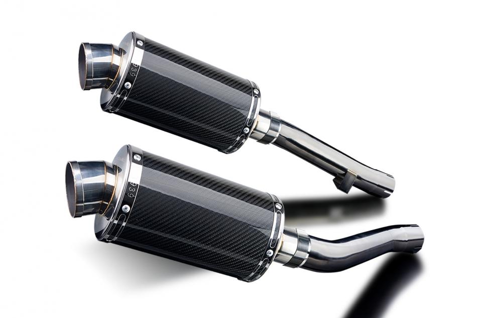 YAMAHA XJR1200 1995-98 Echappement Silencieux 225mm Ovale Carbone PISTE