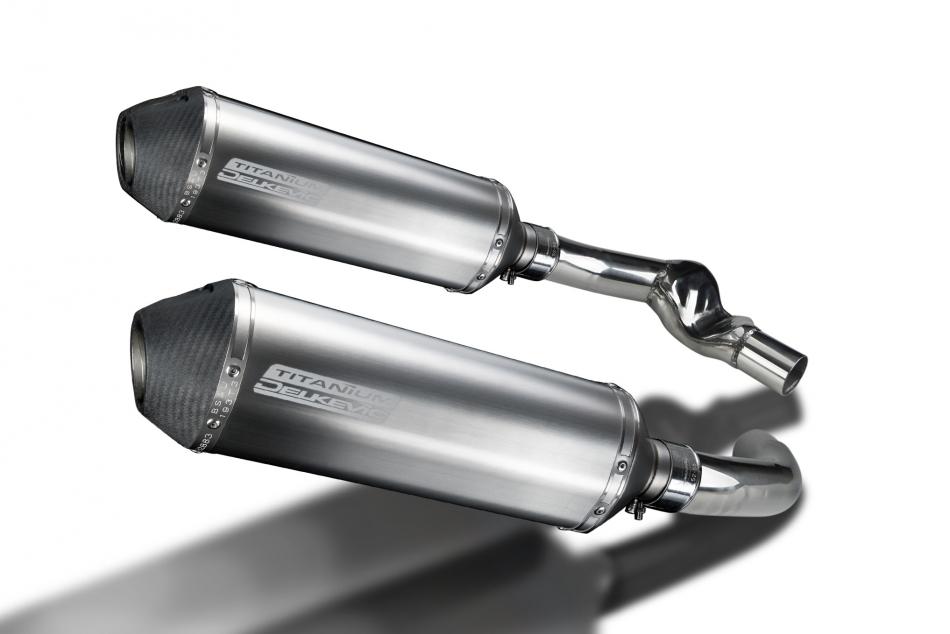 Honda CBR1000F 1987-1999 Echappement KIT-Silencieux 343mm X-Ovale Titane