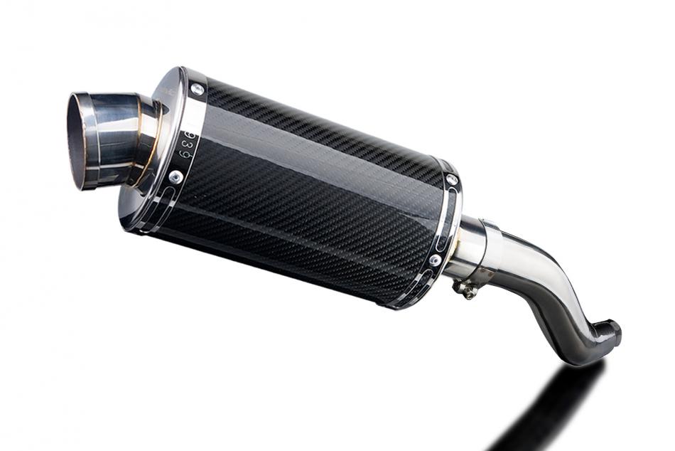 KAWASAKI ZR750L Z750 2007-2012 Echappement Silencieux 225mm Ovale Carbone PISTE