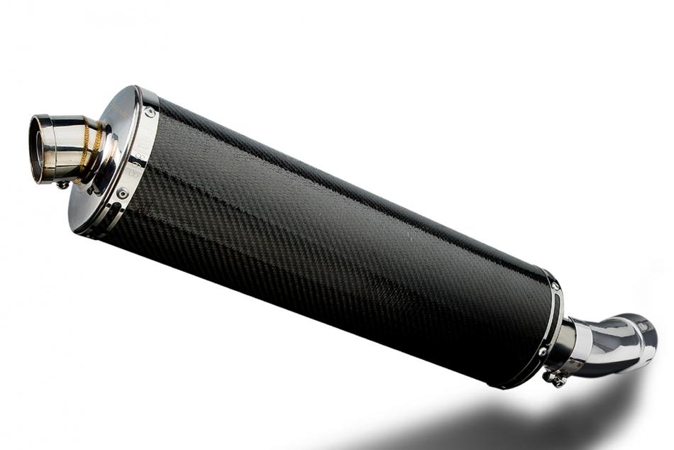 SUZUKI SV400 SV650 2003-2015 Echappement Silencieux 450mm Ovale Carbone