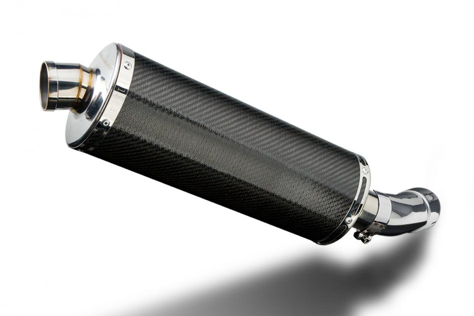 SUZUKI SV400 SV650 2003-2015 Echappement Silencieux 350mm Ovale Carbone