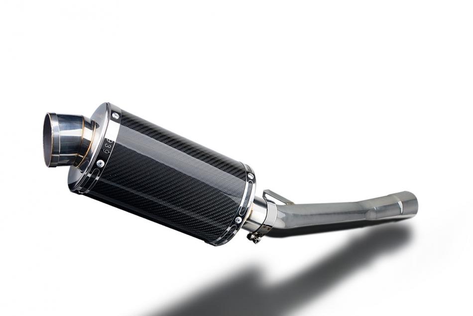 SUZUKI GSX600F 1997-2006 Echappement Silencieux 225mm Ovale Carbone PISTE