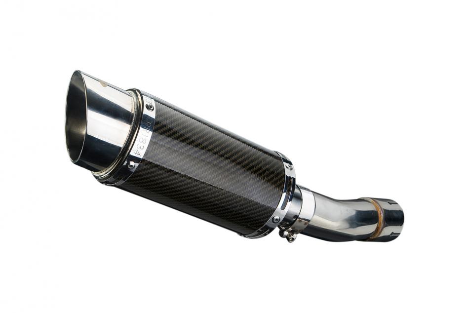 SUZUKI SV650 SV650S SV400 98-02 Echappement Silencieux 200mm Rond Carbone PISTE