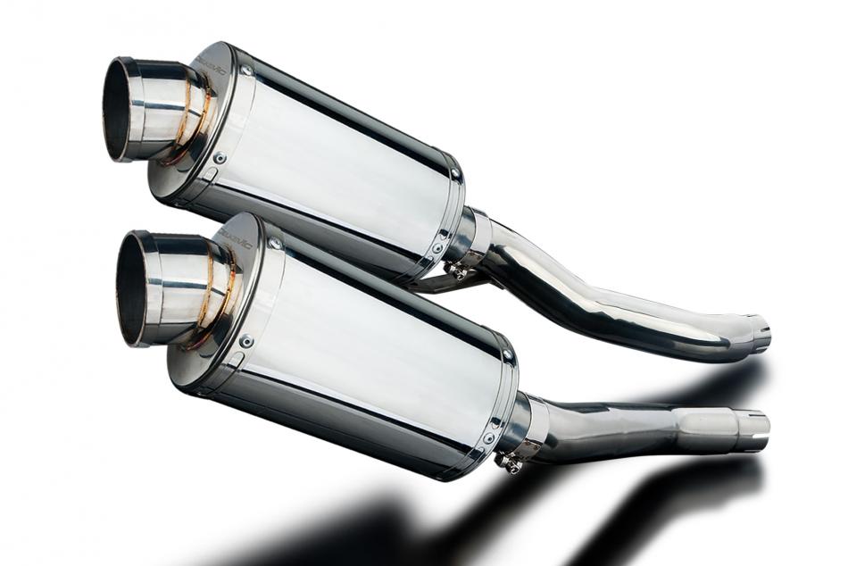 YAMAHA XJ600N XJ600S Diversion 1992-2004 Echappement Pot 225mm Ovale Inox PISTE