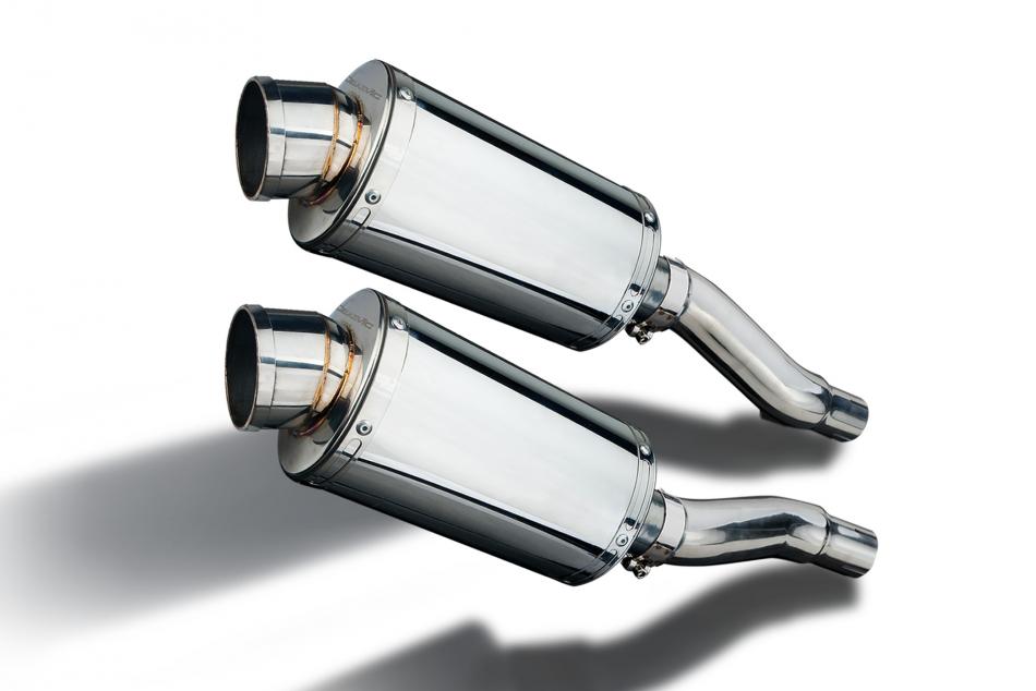 KAWASAKI GPZ500S GPZ400S 1987-2007 Echappement Silencieux 225mm Ovale Inox PISTE