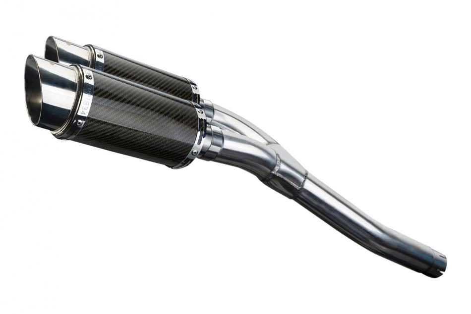 YAMAHA FZ6 N/S 04-10 Echappement Silencieux SousSiï¿½ge 200mm Rond Carbone PISTE