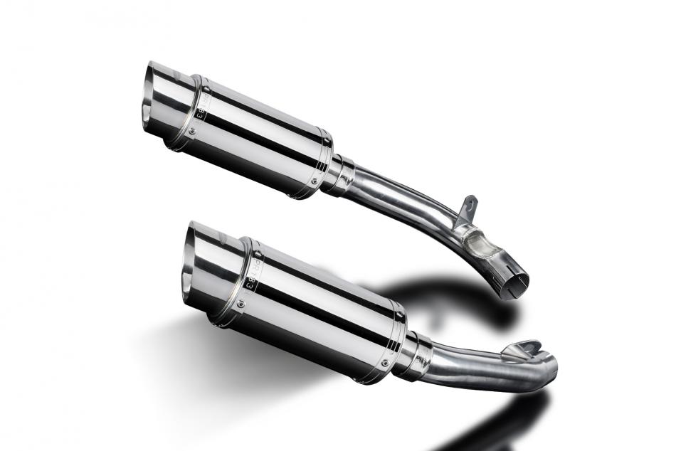 HONDA VTR1000 FIRESTORM 1997-2003 Echappement Silencieux 2x200mm Rond Inox PISTE