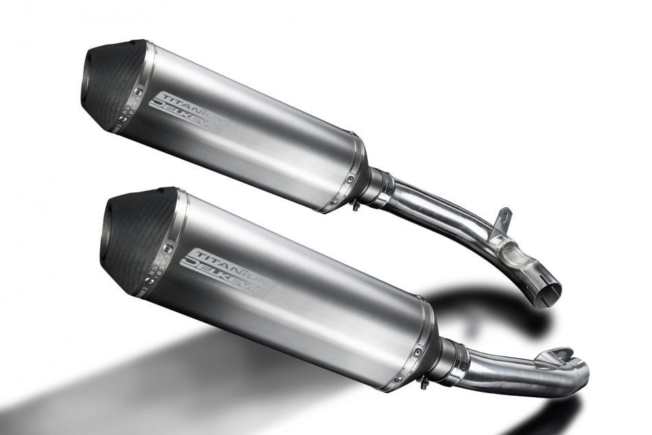 HONDA VTR1000 Firestorm 1997-2003 Echappement Silencieux 2x 343mm X-Ovale Titane