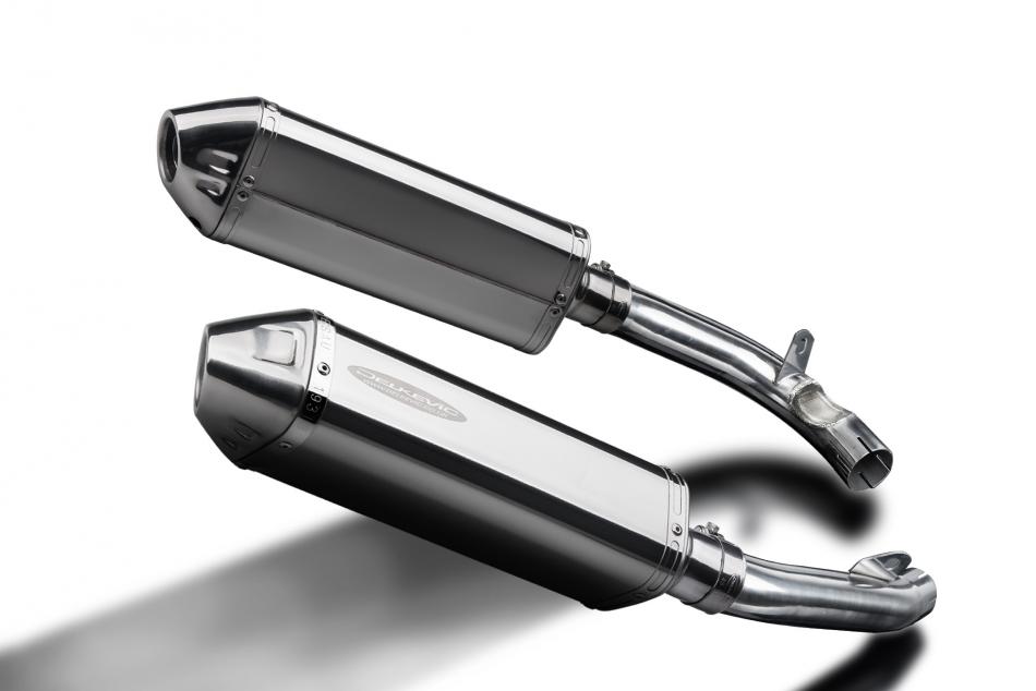 HONDA VTR1000 FIRESTORM 1997-2003 Echappement Silencieux 2x 320mm Tri-Ovale Inox