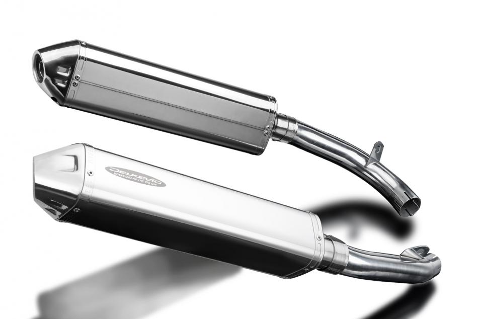 HONDA VTR1000 FIRESTORM 1997-2003 KIT-Silencieux 2x 420mm Tri-Ovale Inox