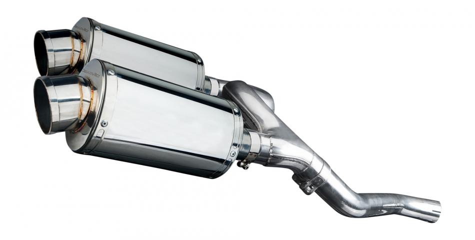 HONDA VFR800 VTEC 2002-2013 Echappement Silencieux 225mm Ovale Inox PISTE