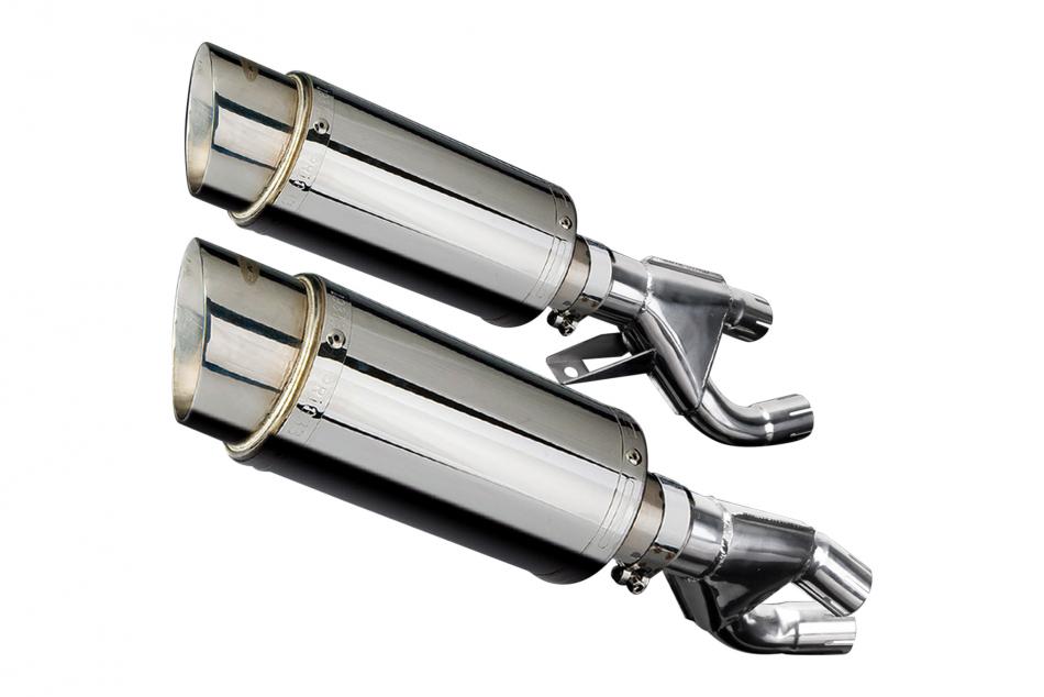 YAMAHA V-MAX 1200 VMAX 1984-2007 Echappement Silencieux 200mm Rond Inox PISTE