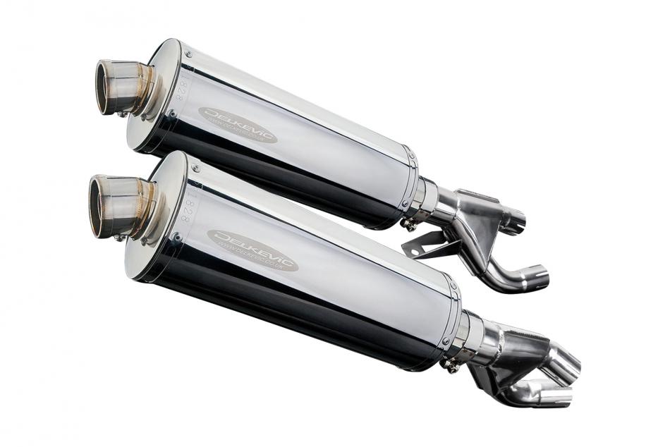 YAMAHA V-MAX 1200 1984-2007 Echappement Silencieux 350mm Ovale Inox