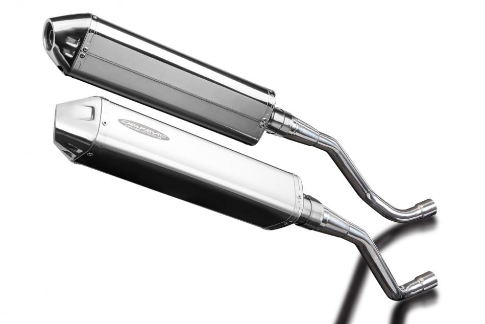 420mm Triovale Inox Silencieux Pot Echappement Yamaha XT660X XT660R 04-14