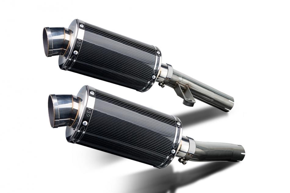 KAWASAKI ZZR1200 2002-2005 Echappement Silencieux 225mm Ovale Carbone PISTE