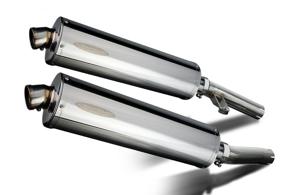 KAWASAKI ZZR1200 NINJA 2002-2005 Echappement Silencieux 450mm Ovale Inox