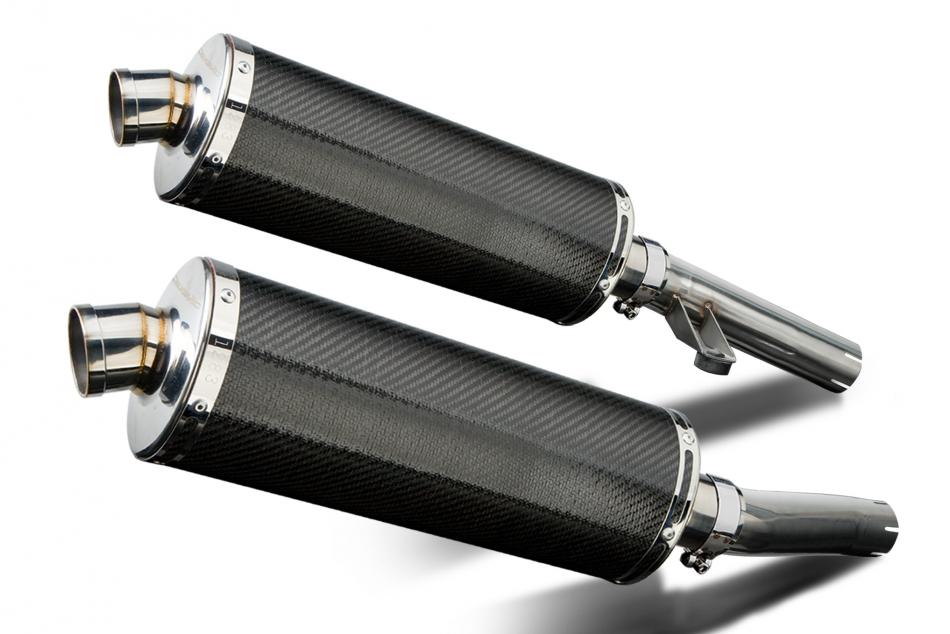 KAWASAKI ZZR1200 NINJA 2002-2005 Echappement Silencieux 350mm Ovale Carbone