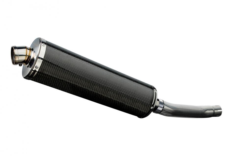 SUZUKI GS500E GS500F 1989-2009 Echappement Silencieux 450mm Ovale Carbone